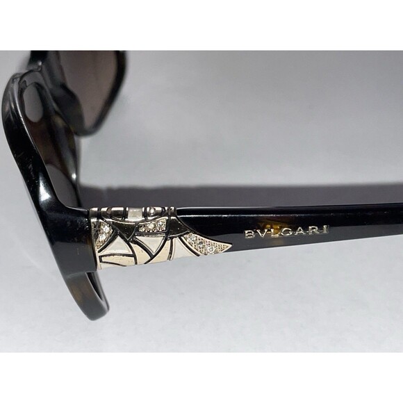 BVLGARI 8153-B 504/13 Authentic Sunglasses Made in Italy Tortoise Brown Gradient - Picture 4 of 8